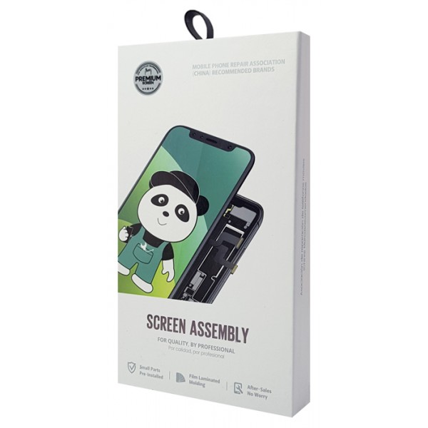 TW INCELL LCD για iPhone 12/12 Pro, camera-sensor ring, earmesh, μαύρη - Service