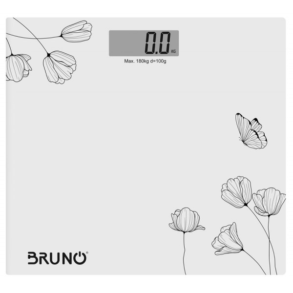 BRUNO ψηφιακή ζυγαριά BRN-0055, έως 180kg, λευκή - Ζυγαριές