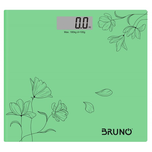 BRUNO ψηφιακή ζυγαριά BRN-0054, έως 180kg, πράσινη - Ζυγαριές