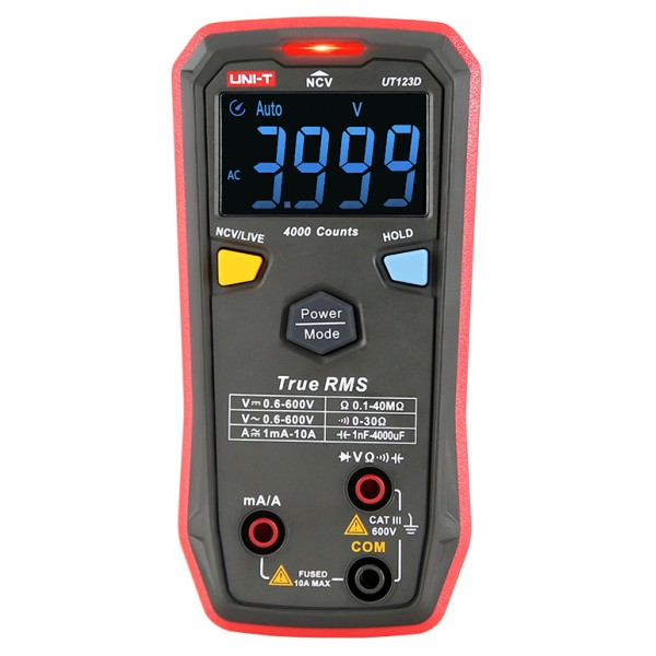 UNI-T ψηφιακό πολύμετρο UT123D, True RMS, NCV, AC/DC - UNI-T