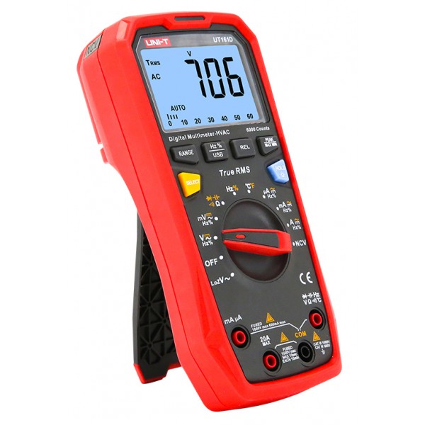 UNI-T ψηφιακό πολύμετρο UT161D, 1000V AC/DC, NCV, True RMS - UNI-T