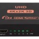 POWERTECH HDMI splitter PTH-048, 4 σε 1, 4K/60Hz, μαύρο