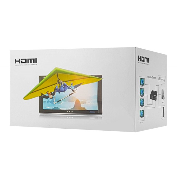 POWERTECH HDMI splitter PTH-048, 4 σε 1, 4K/60Hz, μαύρο