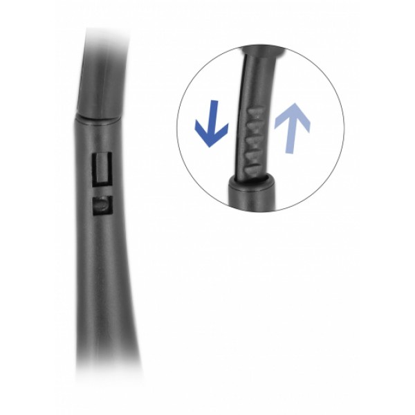DELOCK headphones με μικρόφωνο 27178, stereo, USB, volume control, μαύρα - Σύγκριση Προϊόντων