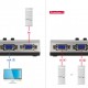 DELOCK VGA switch 87758, 2 σε 1, bidirectional, 1080p/60Hz, ασημί