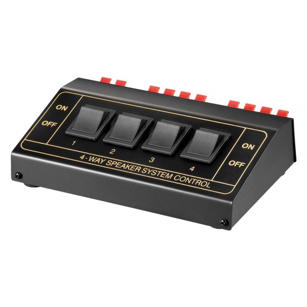 GOOBAY switch 4 σετ ηχείων 11934, έως 200W, μαύρο - Συστήματα Ήχου