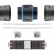 GOOBAY αδιάβροχος σύνδεσμος RJ45 Cat 6A 44416, IP68, μαύρο