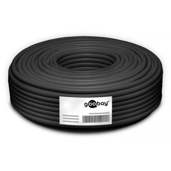 GOOBAY καλώδιο δικτύου 53867, CAT 7 S/FTP, Copper, 50m, μαύρο - GOOBAY