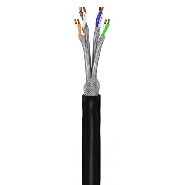 GOOBAY καλώδιο δικτύου 53867, CAT 7 S/FTP, Copper, 50m, μαύρο - GOOBAY