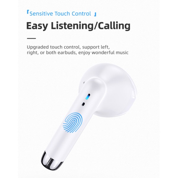 USAMS earphones IA04 με θήκη φόρτισης, True Wireless, Φ13mm, μαύρα - Ακουστικά - Bluetooth