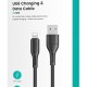 USAMS καλώδιο USB σε Lightning US-SJ500, 2A, 1m, μαύρο