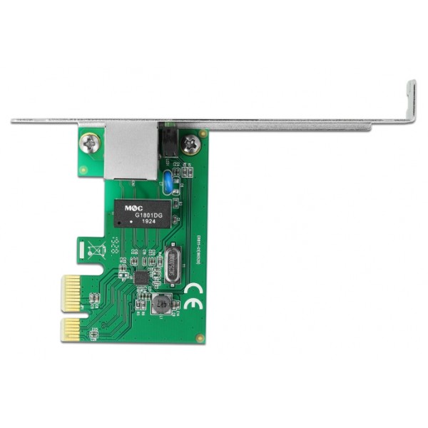 DELOCK κάρτα επέκτασης PCI Express σε RJ45 90381, 1000Mbps, low profile - Δικτυακά