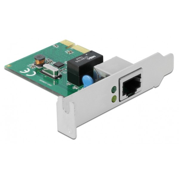 DELOCK κάρτα επέκτασης PCI Express σε RJ45 90381, 1000Mbps, low profile - Δικτυακά