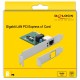 DELOCK κάρτα επέκτασης PCI Express σε RJ45 90381, 1000Mbps, low profile