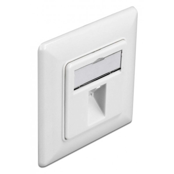 DELOCK Wall Outlet για Keystone 86981, 1 Port - Σύγκριση Προϊόντων