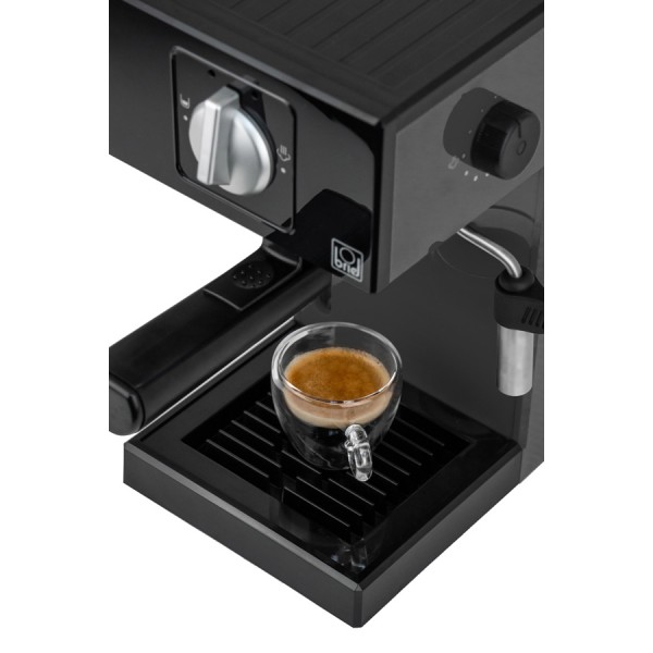 BRIEL μηχανή espresso A1, 1000W, 20 bar, μαύρη - BRIEL