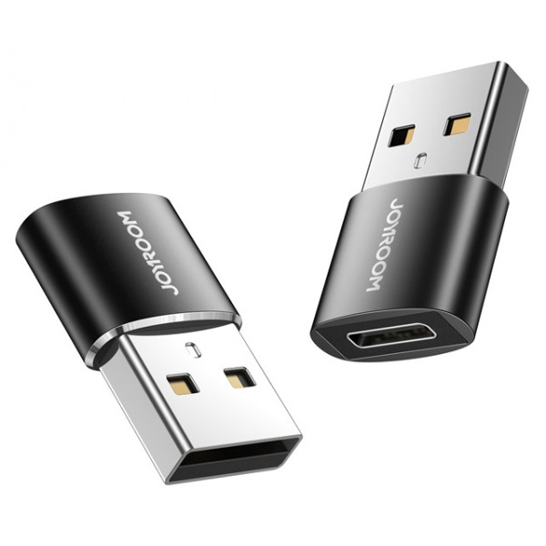 JOYROOM αντάπτορας USB σε USB USB-C S-H152, 480Mbps, μαύρος, 2τμχ - JOYROOM