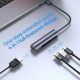 JOYROOM docking station S-H113-DG, 4 θυρών, USB-C, 100W PD, 4K, γκρι