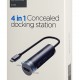 JOYROOM docking station S-H113-DG, 4 θυρών, USB-C, 100W PD, 4K, γκρι