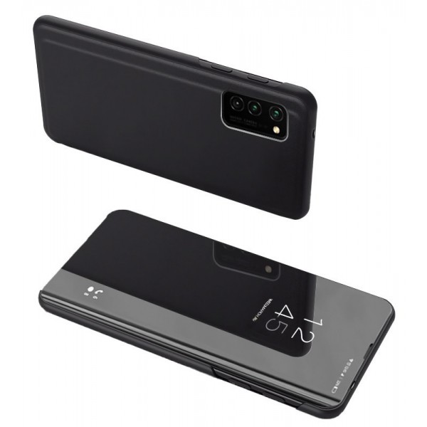 POWERTECH θήκη Clear View MOB-1642 για Samsung A72 5G, μαύρη - Powertech