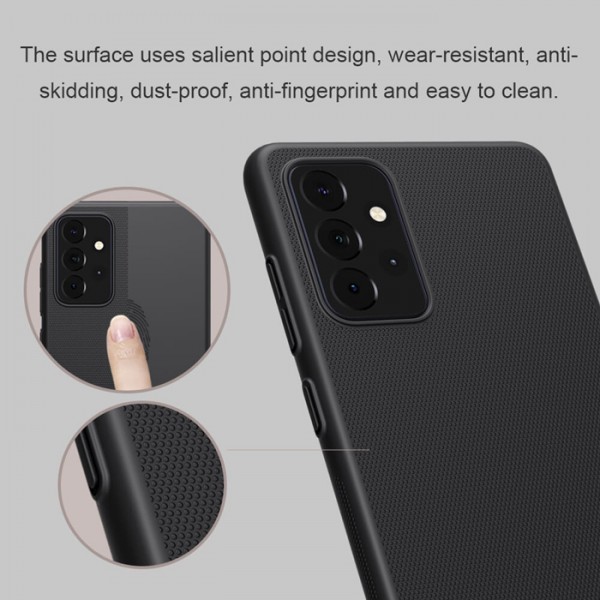NILLKIN θήκη Super Frosted Shield για Samsung Galaxy A72 4G/5G, μαύρη - NILLKIN