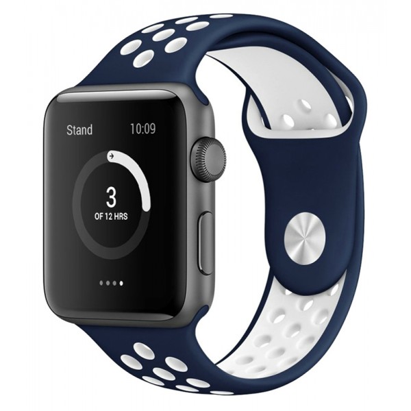 ROCKROSE band σιλικόνης Starry Night για Apple Watch 42/44mm, μπλε - Ανταλλακτικά Smartwatch