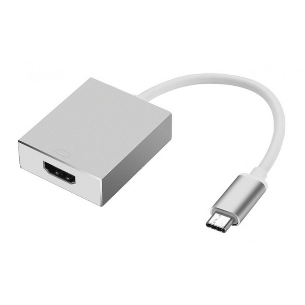 POWERTECH αντάπτορας CAB-UC006 USB 3.1 Type-C σε HDMI, λευκό - Powertech