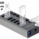 DELOCK USB hub 63669 με διακόπτες, 7x θυρών, 5Gbps, γκρι
