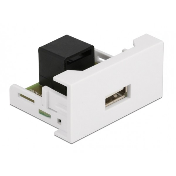 DELOCK module USB σε RJ45 Easy 45 81344, 22.5x45mm, λευκό - Δικτυακός Εξοπλισμός