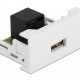 DELOCK module USB σε RJ45 Easy 45 81344, 22.5x45mm, λευκό