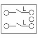 DELOCK module διακόπτης Easy 45 81360, μονός, 2-pole, 1-way, λευκός