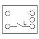 DELOCK module διακόπτης Easy 45 81364, μονός, 1-pole, 1-way, λευκός