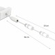 DELOCK module καλώδιο τροφοδοσίας Easy 45 81376, ανασυρόμενο 50cm, λευκό