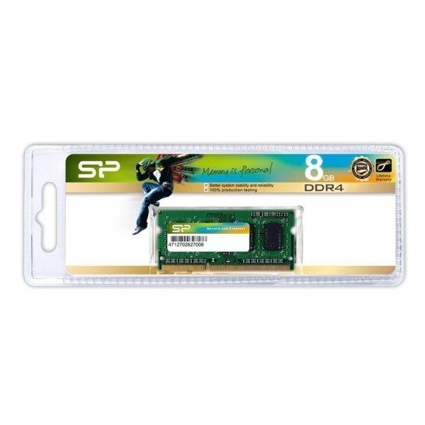 SILICON POWER μνήμη DDR4 SODimm SP008GBSFU320X02, 8GB, 3200MHz, CL22 - Μνήμες RAM