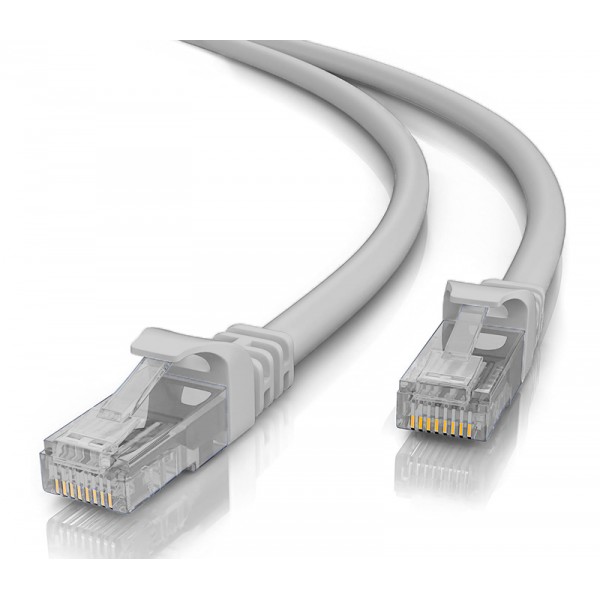 POWERTECH καλώδιο δικτύου CAB-N247, Cat 5e U/UTP, copper, 0.25m, γκρι - Powertech