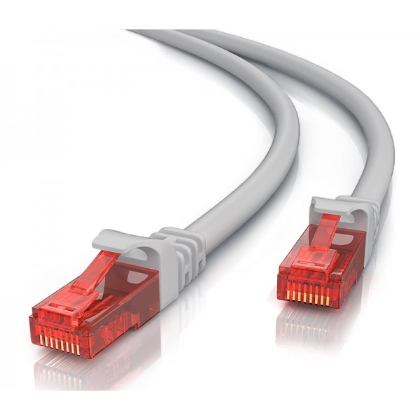 POWERTECH καλώδιο δικτύου CAB-N266 Cat 6 U/UTP, copper 24AWG, 0.5m, γκρι - Powertech