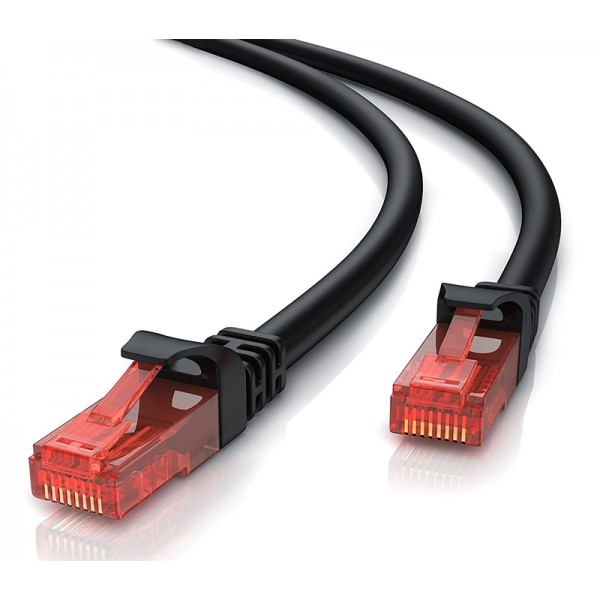 POWERTECH καλώδιο δικτύου CAB-N276, Cat 6 U/UTP, copper 24AWG, 3m, μαύρο - Δίκτυο