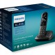 PHILIPS ασύρματο τηλέφωνο XL4951DS/34 ελληνικό μενού, τηλεφωνητής, μαύρο
