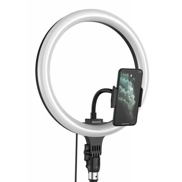 BASEUS φωτιστικό δαχτυλίδι LED CRZB12-B01, 12", χωρίς τρίποδα, μαύρο - Εξοπλισμός Φωτογράφισης