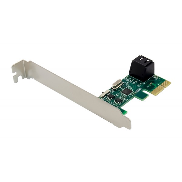 POWERTECH κάρτα επέκτασης PCIe σε 2x SATA 3.0 ST544, ASM1061 - Νέα & Ref PC