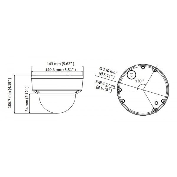 HIKVISION HIWATCH υβριδική κάμερα HWT-D320-VF, 2.8-12mm, 2MP, IP66, IK10 - CCTV Κάμερες
