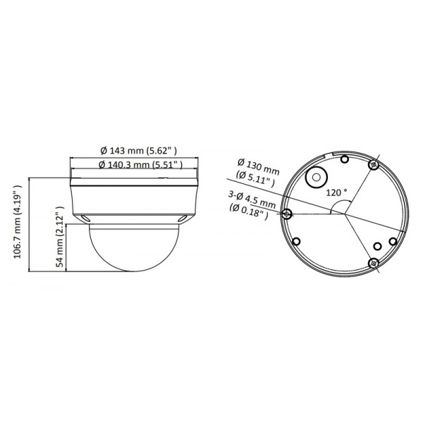 HIKVISION HIWATCH υβριδική κάμερα HWT-D323-Z, 2.7-13.5mm 2MP, IP66, IK10 - CCTV Κάμερες