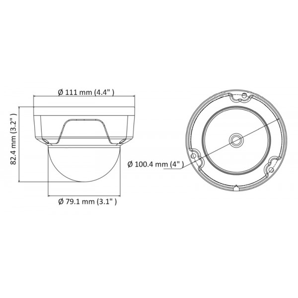 HIKVISION HIWATCH IP κάμερα HWI-D140H, POE, 2.8mm, 4MP, IP67 & IK10 - Σύγκριση Προϊόντων