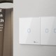 SONOFF smart διακόπτης T2EU2C-RF 433MHz, αφής, διπλός, λευκός