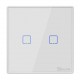 SONOFF smart διακόπτης T2EU2C-RF 433MHz, αφής, διπλός, λευκός