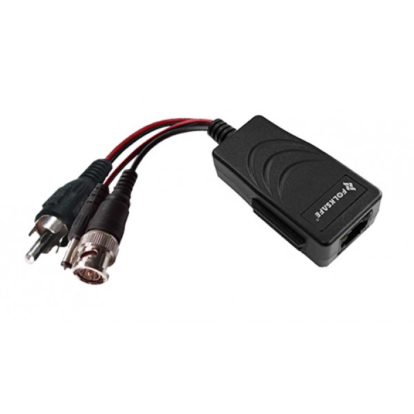 FOLKSAFE video & power balun transmitter FS-HD4301VPA, 4K, audio, RJ45 - FOLKSAFE