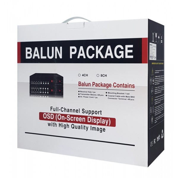 FOLKSAFE video and power receiver hub FS-HD4604VPS12, 4 channel - Σύγκριση Προϊόντων