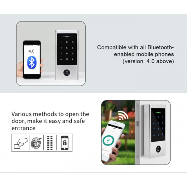 SECUKEY αυτόνομο πληκτρολόγιο πρόσβασης SCK-H1-BT, αδιάβροχο, Bluetooth - Καρταναγνώστες