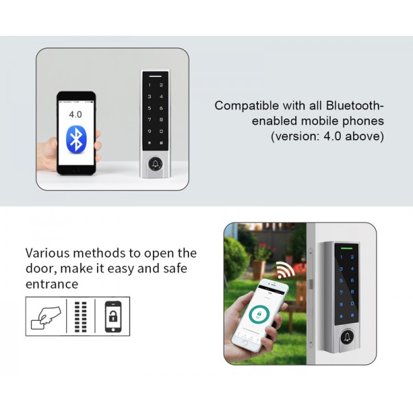 SECUKEY αυτόνομο πληκτρολόγιο πρόσβασης SCK-H3-BT, αδιάβροχο, Bluetooth - Καρταναγνώστες