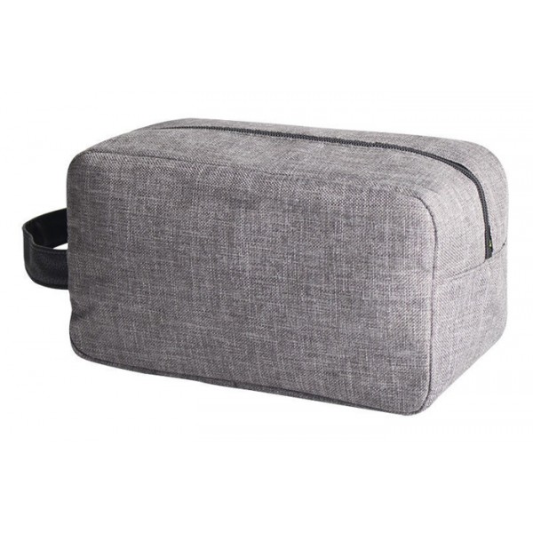 Τσαντάκι καλλυντικών με χειρολαβή BTHU-0022, 24 x 10.5 x 13cm, γκρι - UNBRANDED